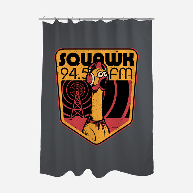 Chicken Radio TV Show-None-Polyester-Shower Curtain-Studio Mootant