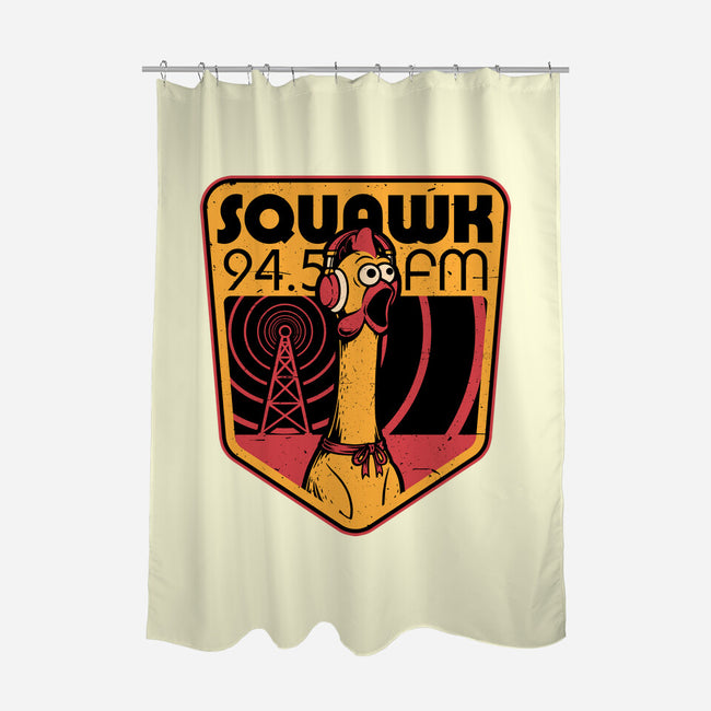 Chicken Radio TV Show-None-Polyester-Shower Curtain-Studio Mootant