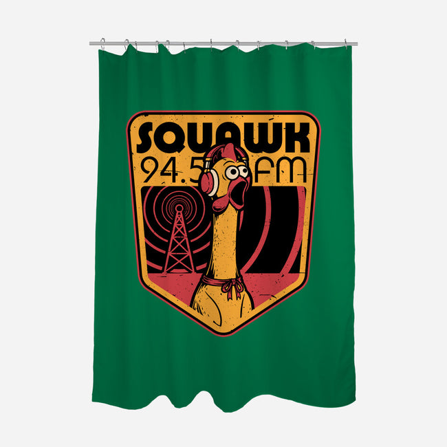 Chicken Radio TV Show-None-Polyester-Shower Curtain-Studio Mootant