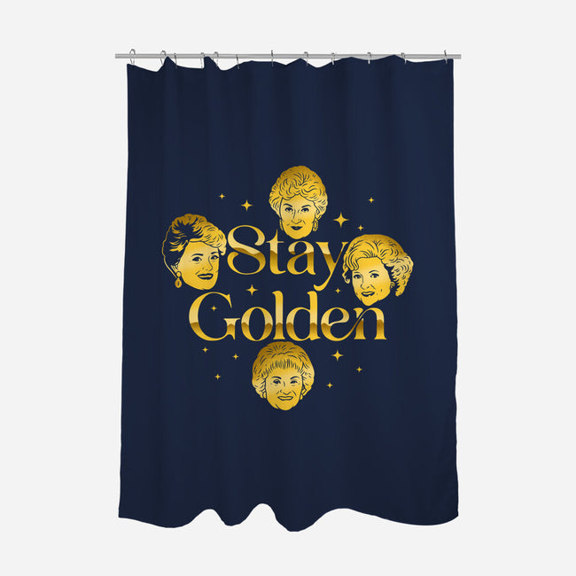 Golden Forever-None-Polyester-Shower Curtain-sachpica