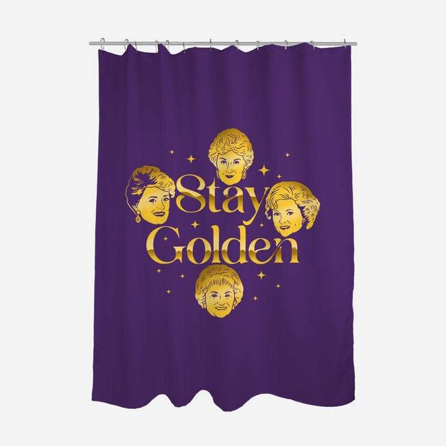Golden Forever-None-Polyester-Shower Curtain-sachpica