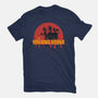 The Walking Drunk-Womens-Fitted-Tee-Claudia