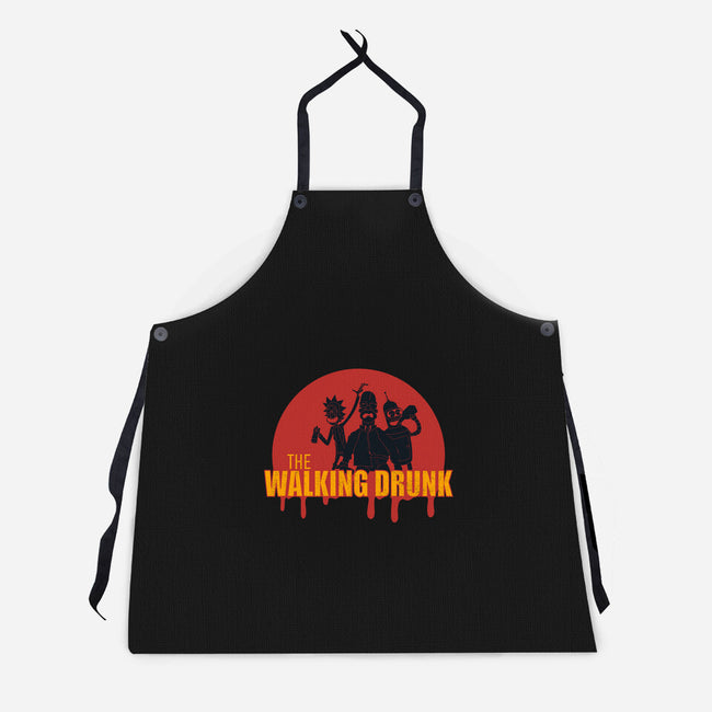 The Walking Drunk-Unisex-Kitchen-Apron-Claudia