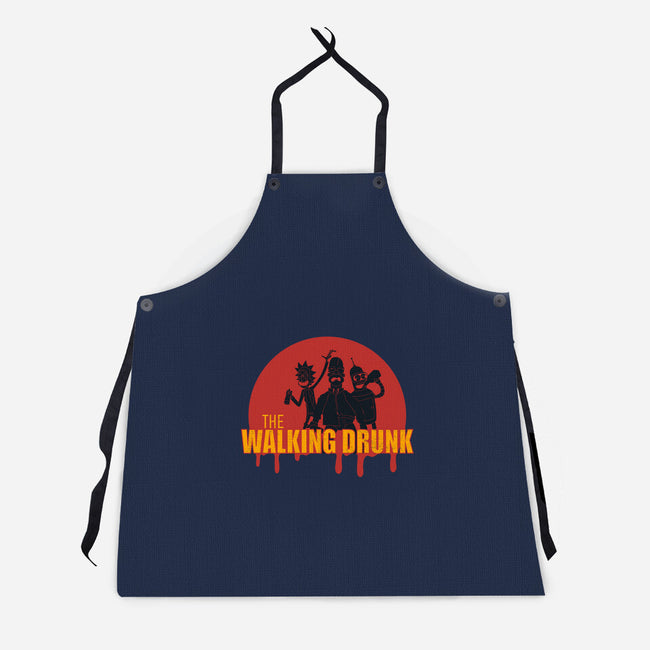 The Walking Drunk-Unisex-Kitchen-Apron-Claudia