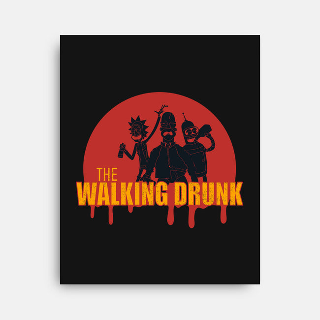 The Walking Drunk-None-Stretched-Canvas-Claudia