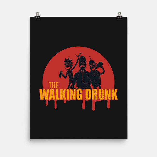 The Walking Drunk-None-Matte-Poster-Claudia