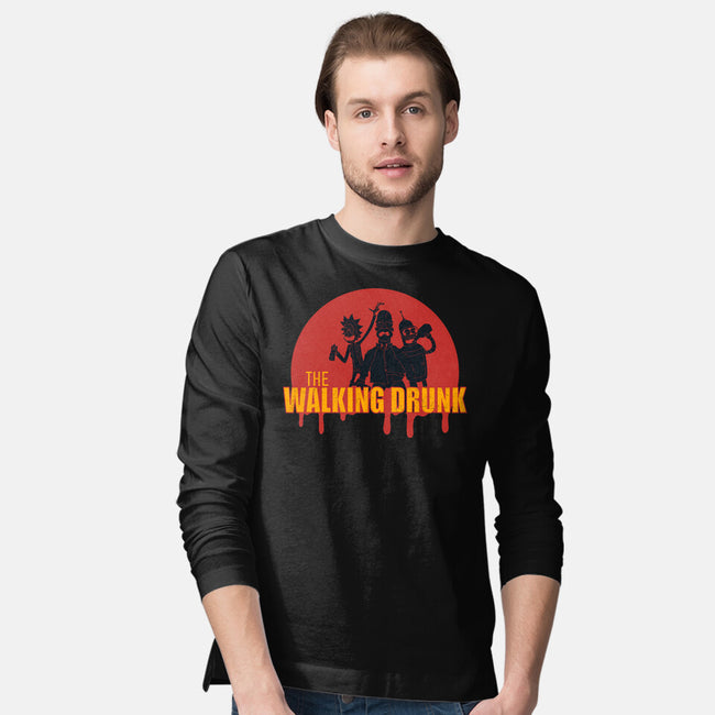 The Walking Drunk-Mens-Long Sleeved-Tee-Claudia