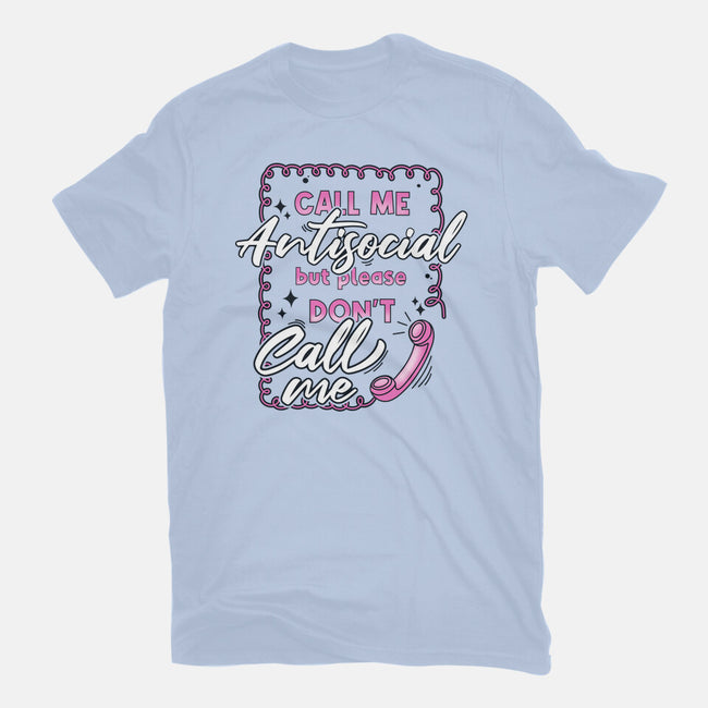 Don't Call Me-Womens-Fitted-Tee-Claudia