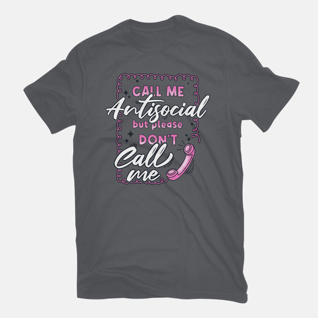 Don't Call Me-Womens-Fitted-Tee-Claudia