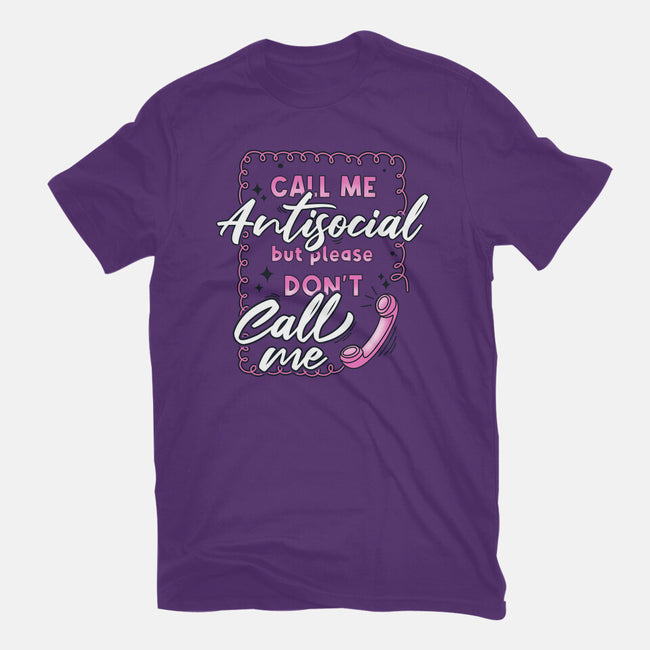 Don't Call Me-Womens-Fitted-Tee-Claudia