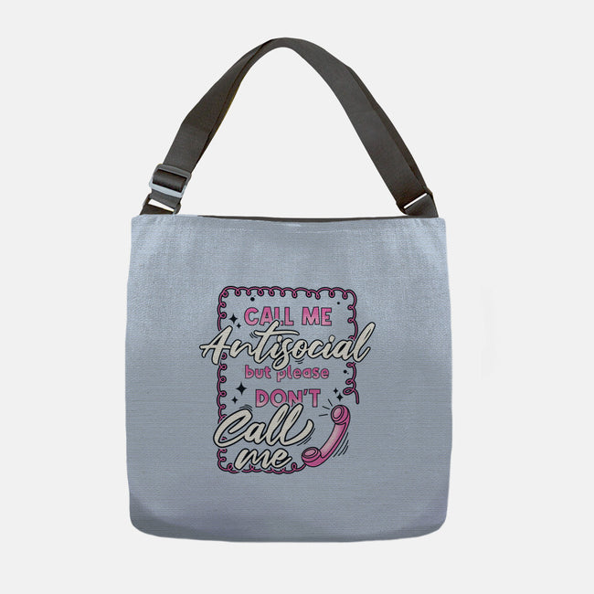 Don't Call Me-None-Adjustable Tote-Bag-Claudia