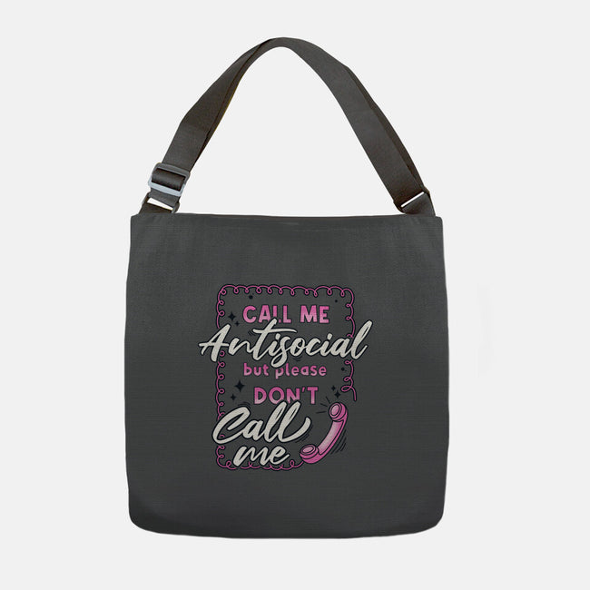 Don't Call Me-None-Adjustable Tote-Bag-Claudia