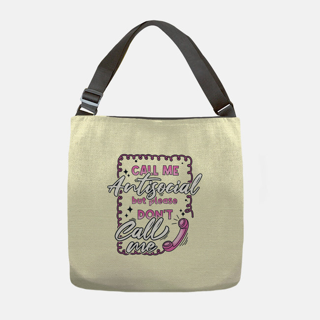 Don't Call Me-None-Adjustable Tote-Bag-Claudia