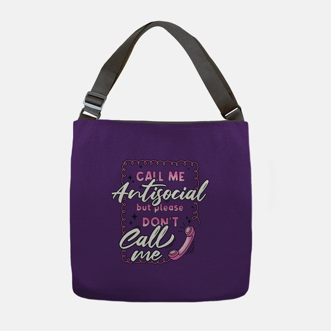 Don't Call Me-None-Adjustable Tote-Bag-Claudia