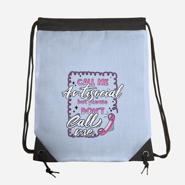 Don't Call Me-None-Drawstring-Bag-Claudia