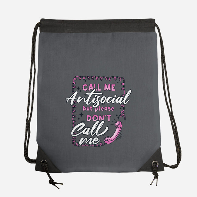 Don't Call Me-None-Drawstring-Bag-Claudia