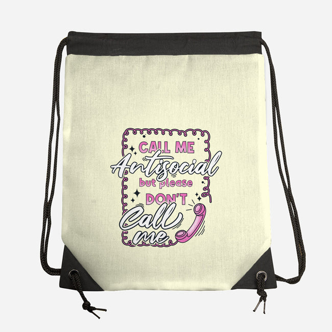 Don't Call Me-None-Drawstring-Bag-Claudia