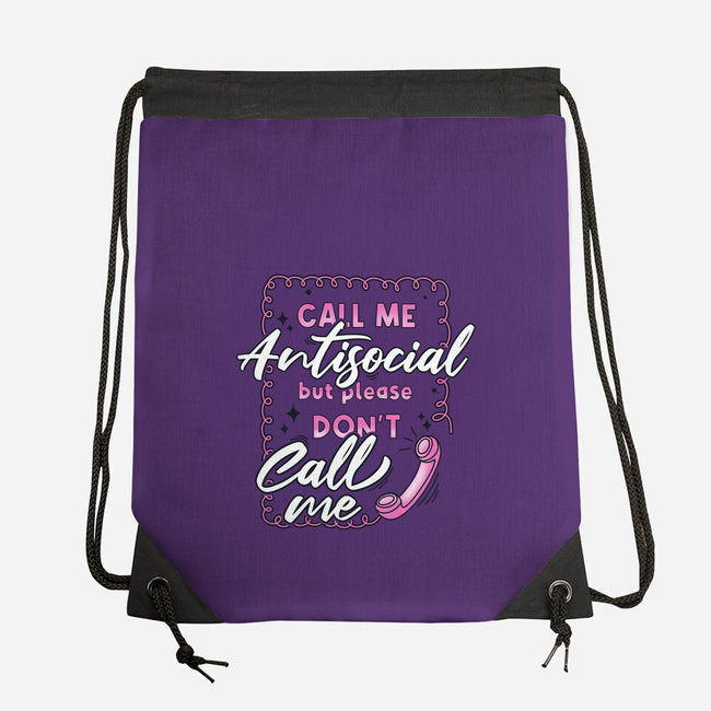 Don't Call Me-None-Drawstring-Bag-Claudia