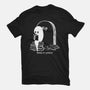 Reading In Silence-Womens-Fitted-Tee-Claudia