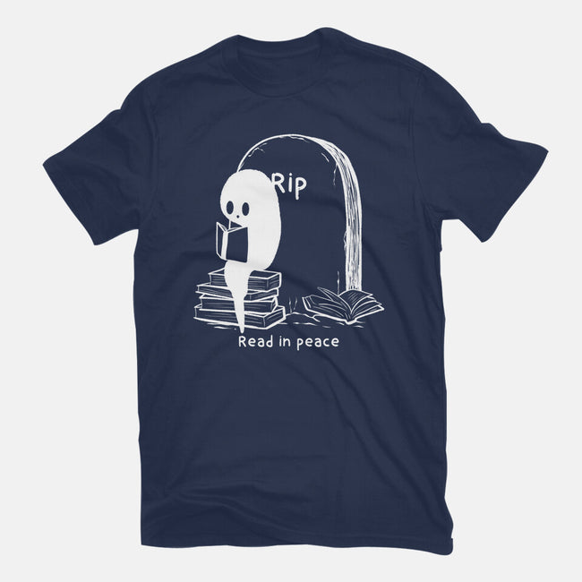 Reading In Silence-Womens-Fitted-Tee-Claudia