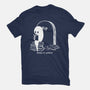 Reading In Silence-Womens-Fitted-Tee-Claudia