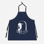 Reading In Silence-Unisex-Kitchen-Apron-Claudia