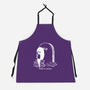 Reading In Silence-Unisex-Kitchen-Apron-Claudia