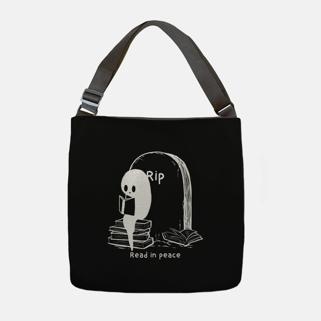 Reading In Silence-None-Adjustable Tote-Bag-Claudia