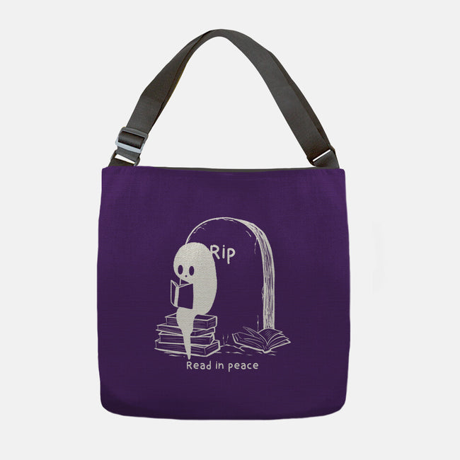 Reading In Silence-None-Adjustable Tote-Bag-Claudia