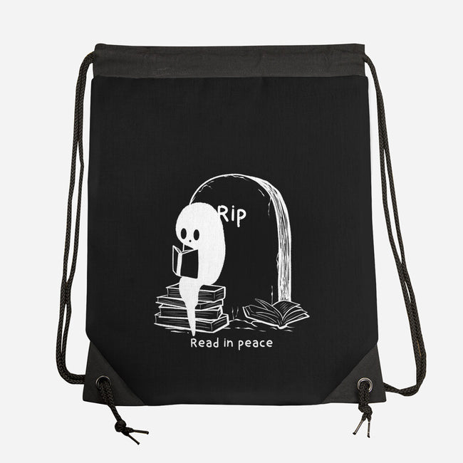 Reading In Silence-None-Drawstring-Bag-Claudia
