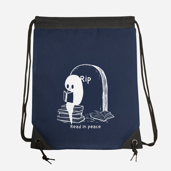 Reading In Silence-None-Drawstring-Bag-Claudia