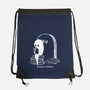Reading In Silence-None-Drawstring-Bag-Claudia
