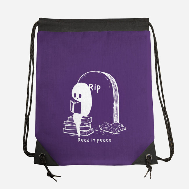 Reading In Silence-None-Drawstring-Bag-Claudia