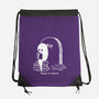 Reading In Silence-None-Drawstring-Bag-Claudia