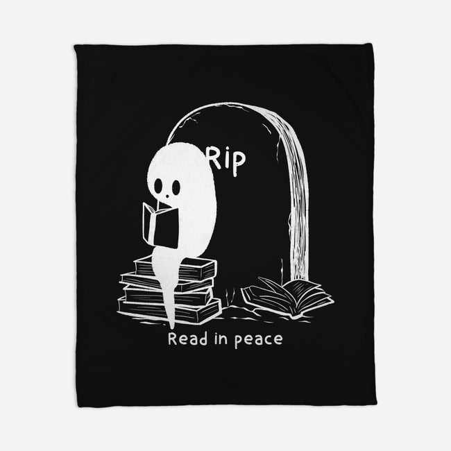 Reading In Silence-None-Fleece-Blanket-Claudia