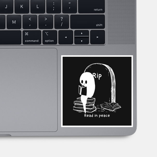 Reading In Silence-None-Glossy-Sticker-Claudia