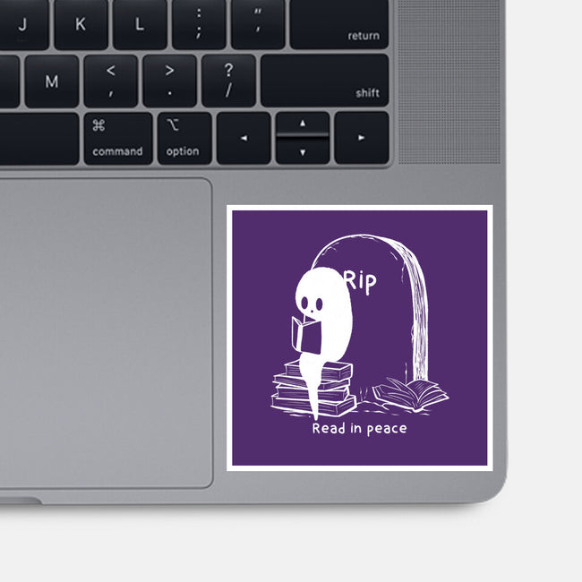 Reading In Silence-None-Glossy-Sticker-Claudia