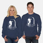 Reading In Silence-Unisex-Crew Neck-Sweatshirt-Claudia