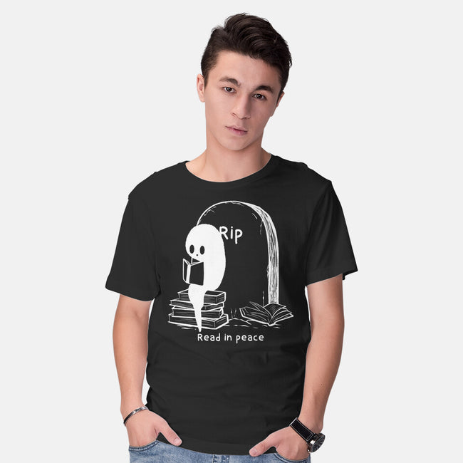 Reading In Silence-Mens-Basic-Tee-Claudia