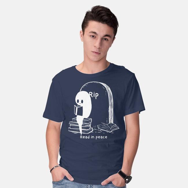 Reading In Silence-Mens-Basic-Tee-Claudia