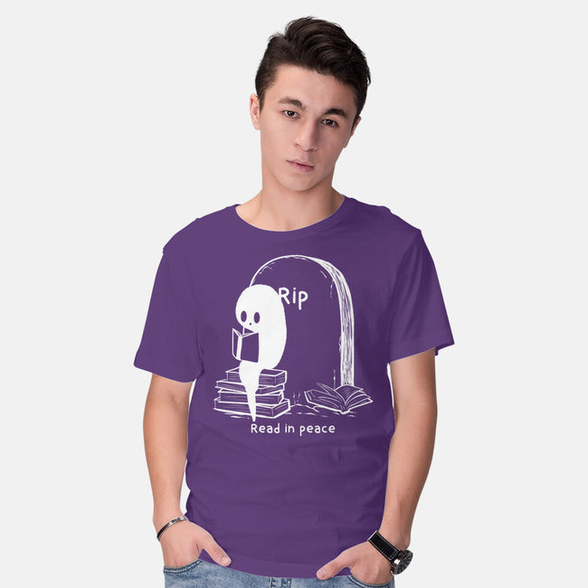 Reading In Silence-Mens-Basic-Tee-Claudia