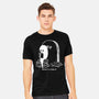Reading In Silence-Mens-Heavyweight-Tee-Claudia