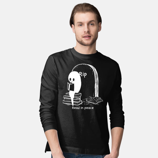 Reading In Silence-Mens-Long Sleeved-Tee-Claudia