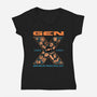 Born Analog Raised Resilient-Womens-V-Neck-Tee-Tronyx79