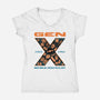 Born Analog Raised Resilient-Womens-V-Neck-Tee-Tronyx79