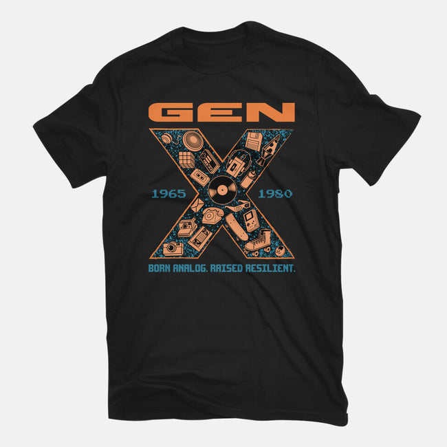 Born Analog Raised Resilient-Womens-Fitted-Tee-Tronyx79
