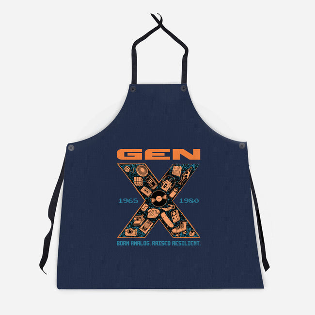Born Analog Raised Resilient-Unisex-Kitchen-Apron-Tronyx79