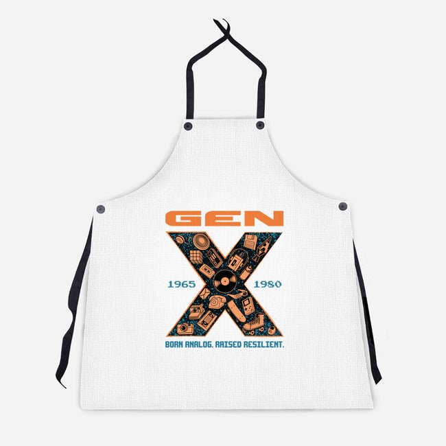 Born Analog Raised Resilient-Unisex-Kitchen-Apron-Tronyx79