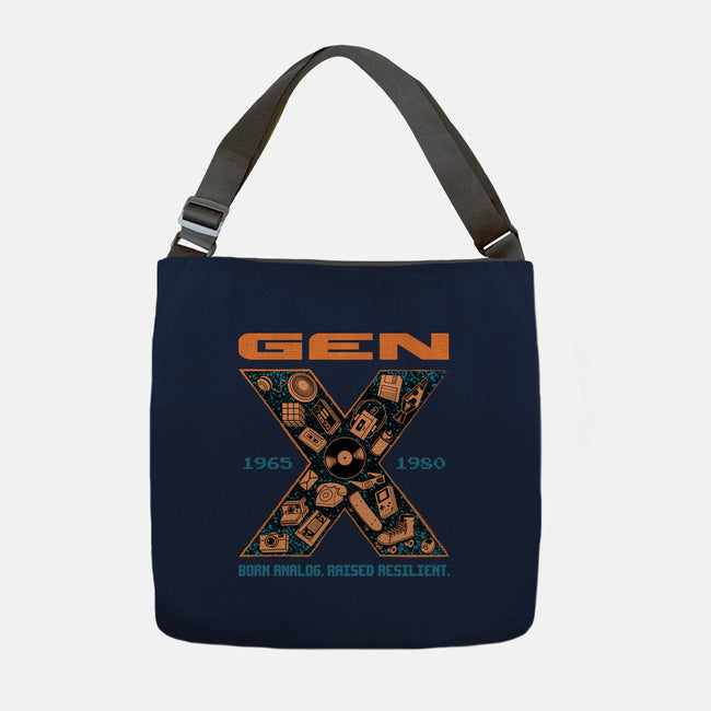 Born Analog Raised Resilient-None-Adjustable Tote-Bag-Tronyx79