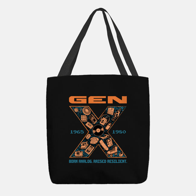 Born Analog Raised Resilient-None-Basic Tote-Bag-Tronyx79